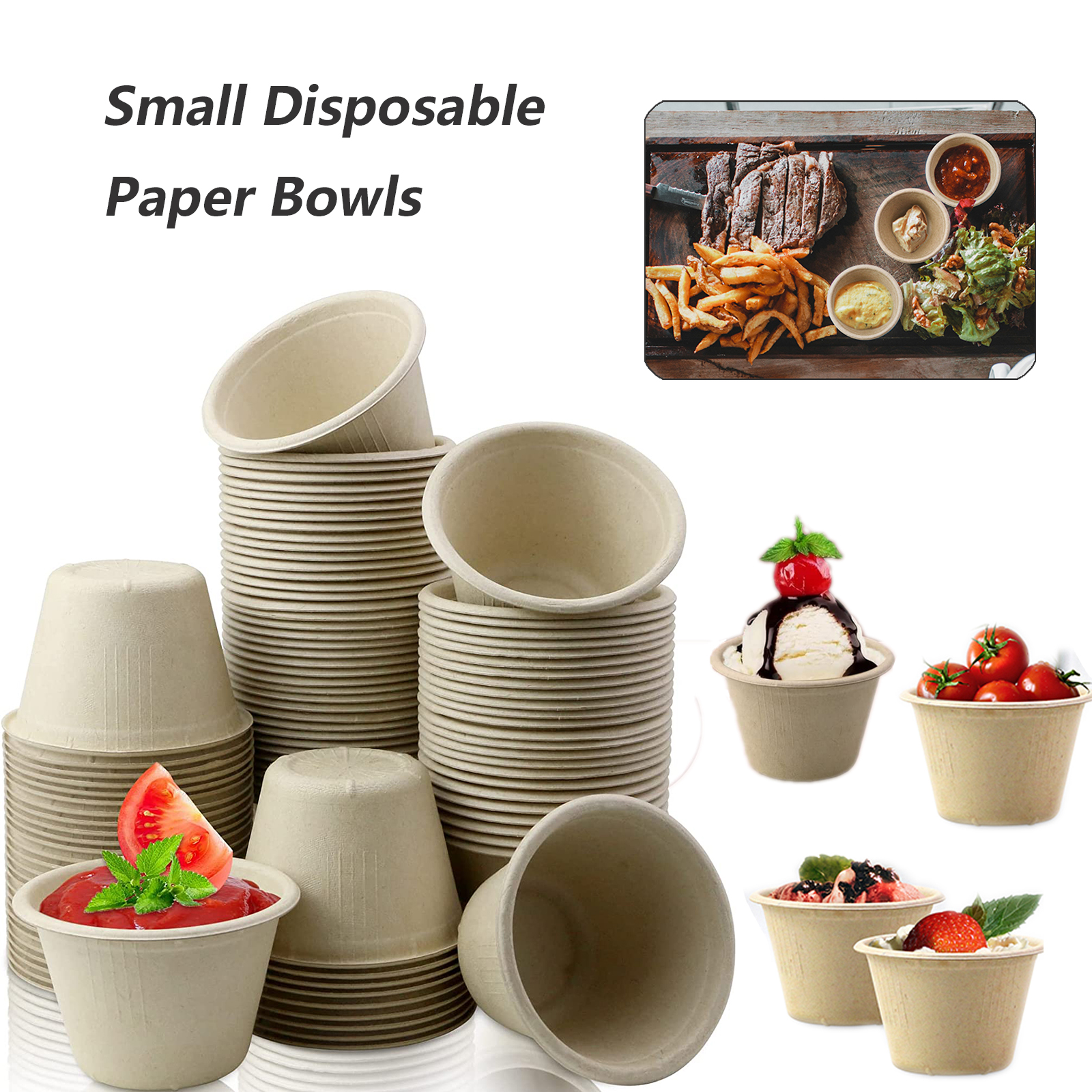 Natural Bagasse Fiber Bowls 2