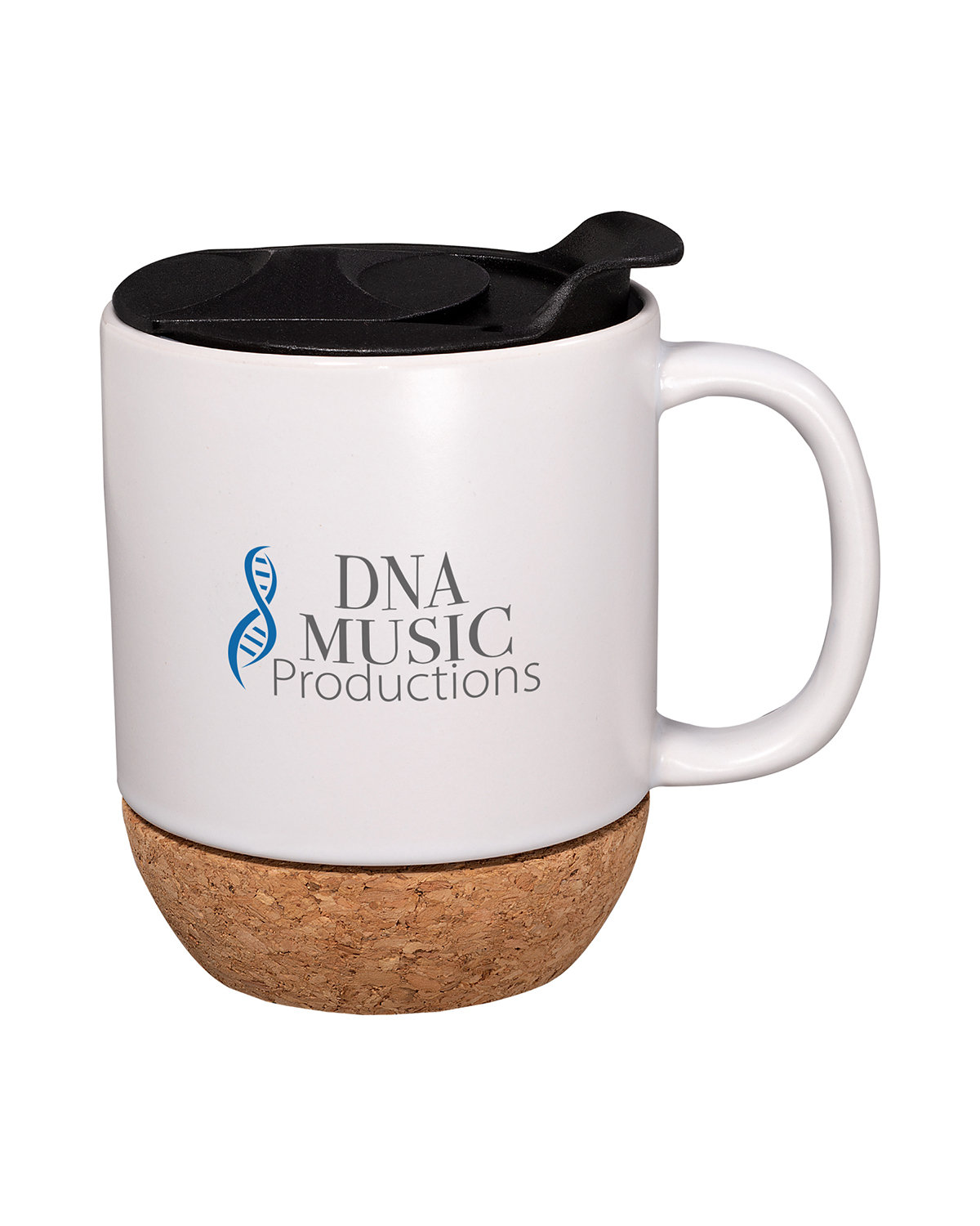 14 oz. Ceramic Mug With Cork Base. 2