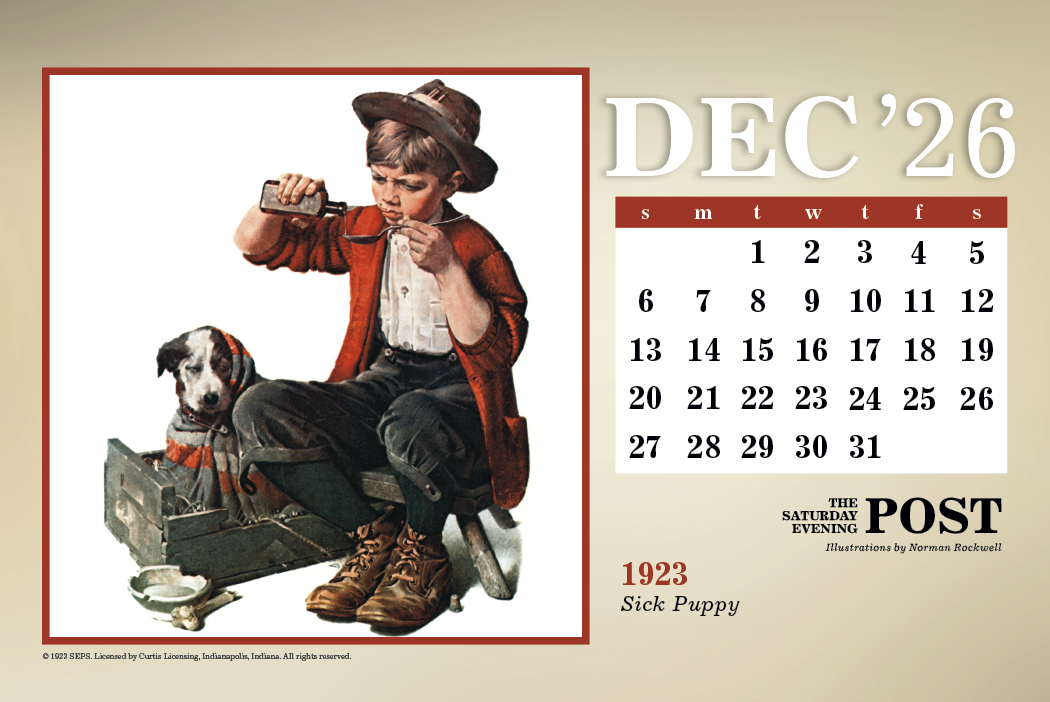 Triumph® Calendars The Saturday Evening Post Large Desk Calendar 7