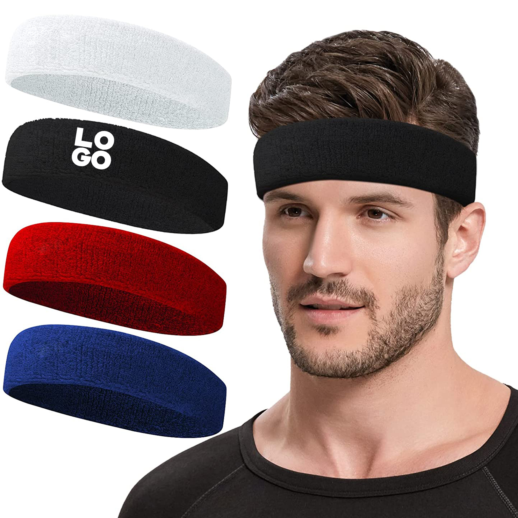 Terry Headband with Direct Embroidery 3