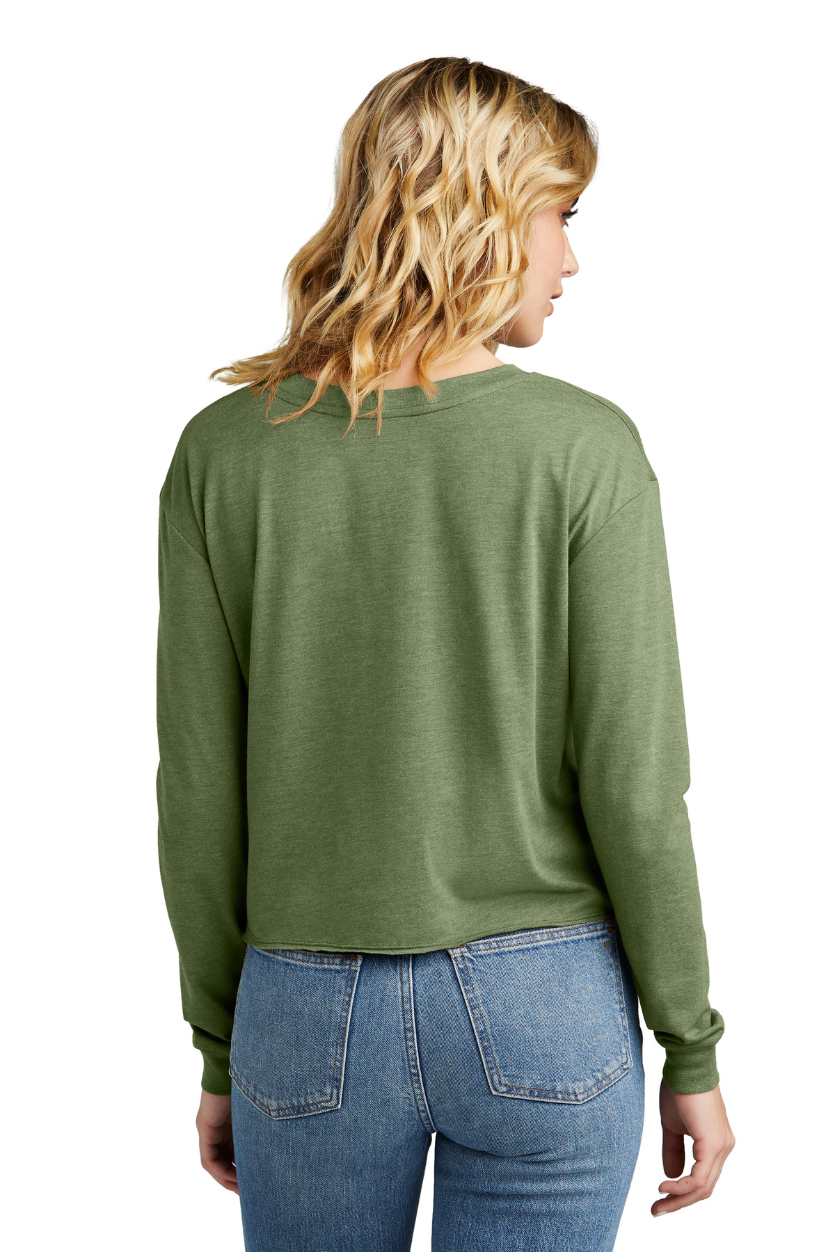 District Women's Perfect Tri Midi Long Sleeve Tee DT141 35