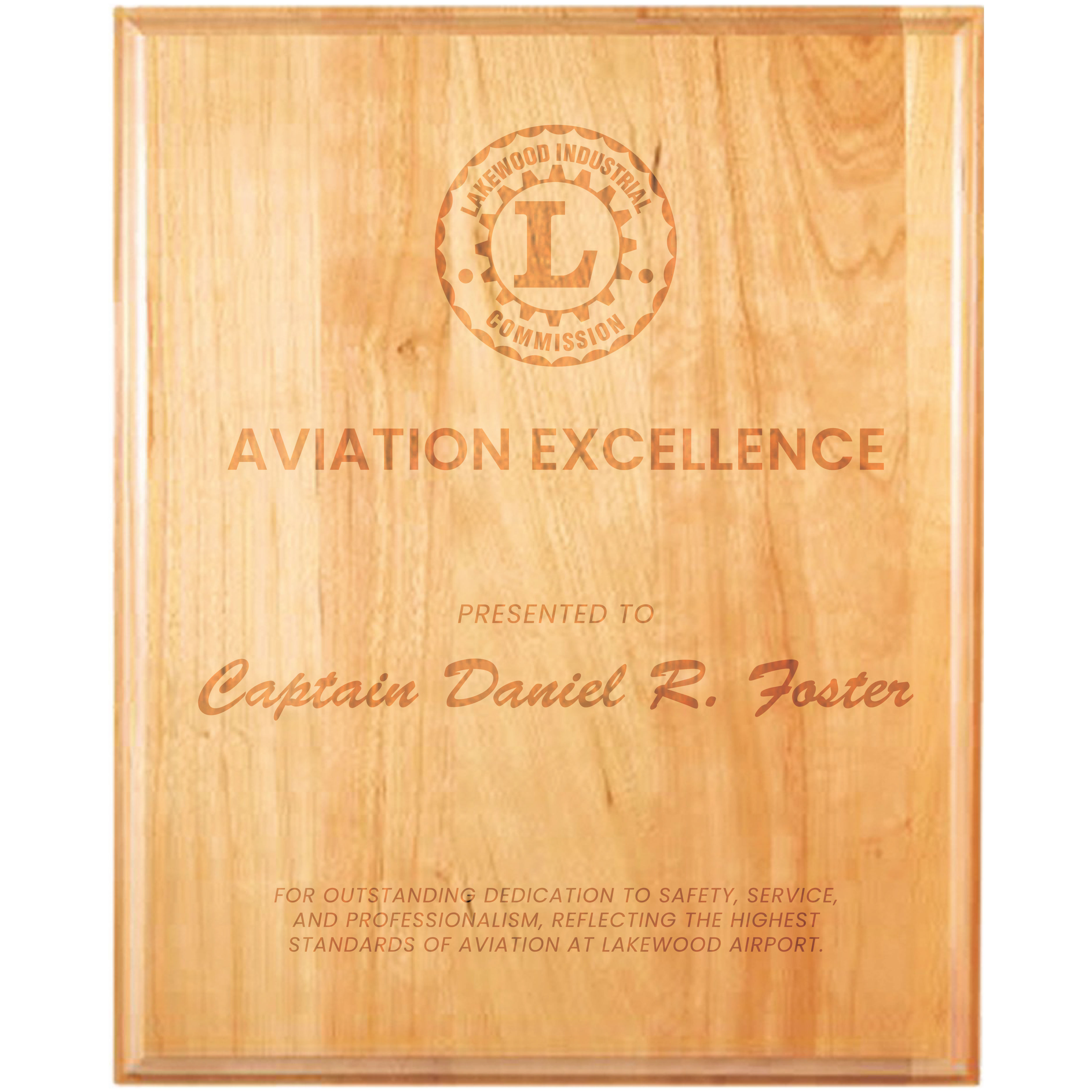 10" x 13" Genuine Cherry Plaque