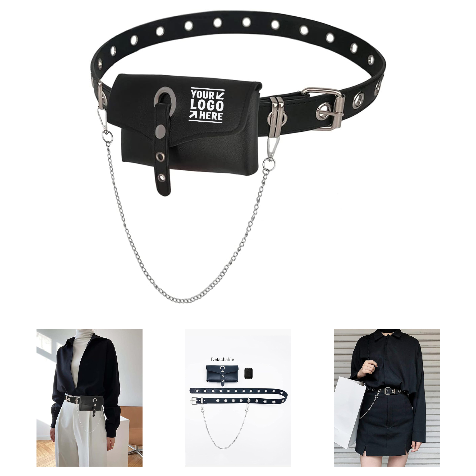 Punk Gothic Fanny Pack 2
