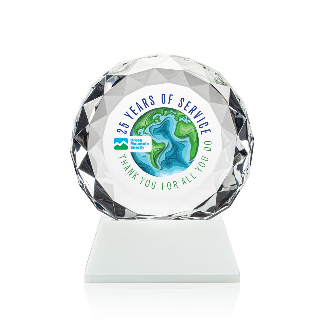 Seville VividPrint™ Award on Entwhistle Base - White