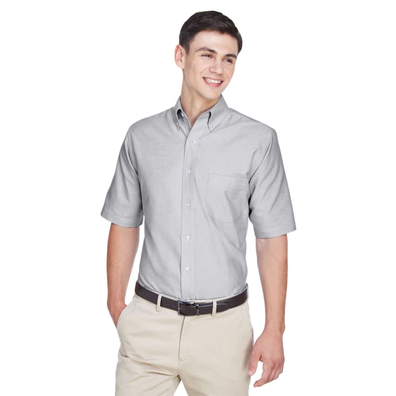 UltraClub Men's Classic Wrinkle-Resistant Short-Sleeve Oxford 13