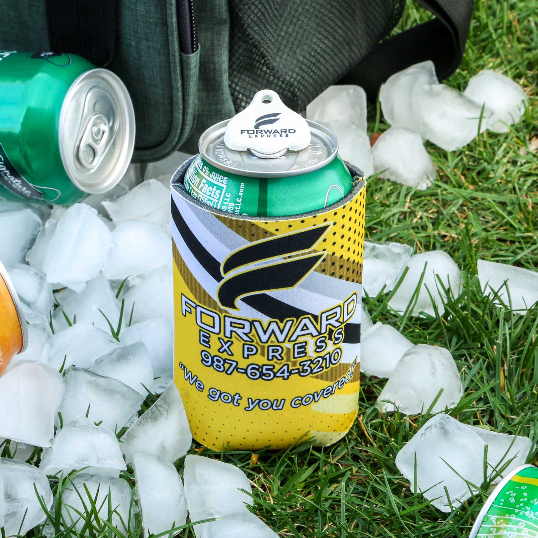 can cooler Cappy Combo, custom can cooler with logo imprint 6