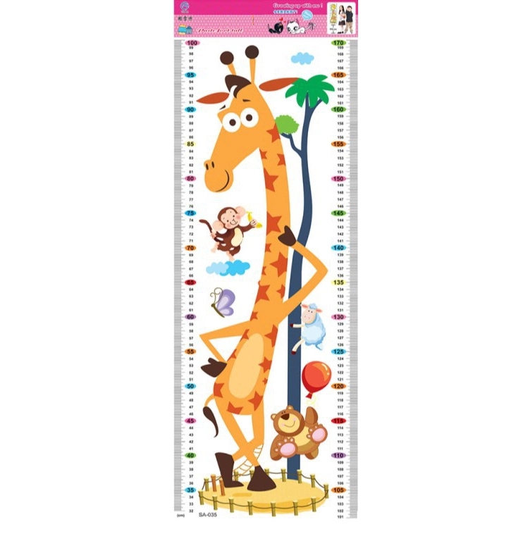 Kids Cartoon Growth Chart 2