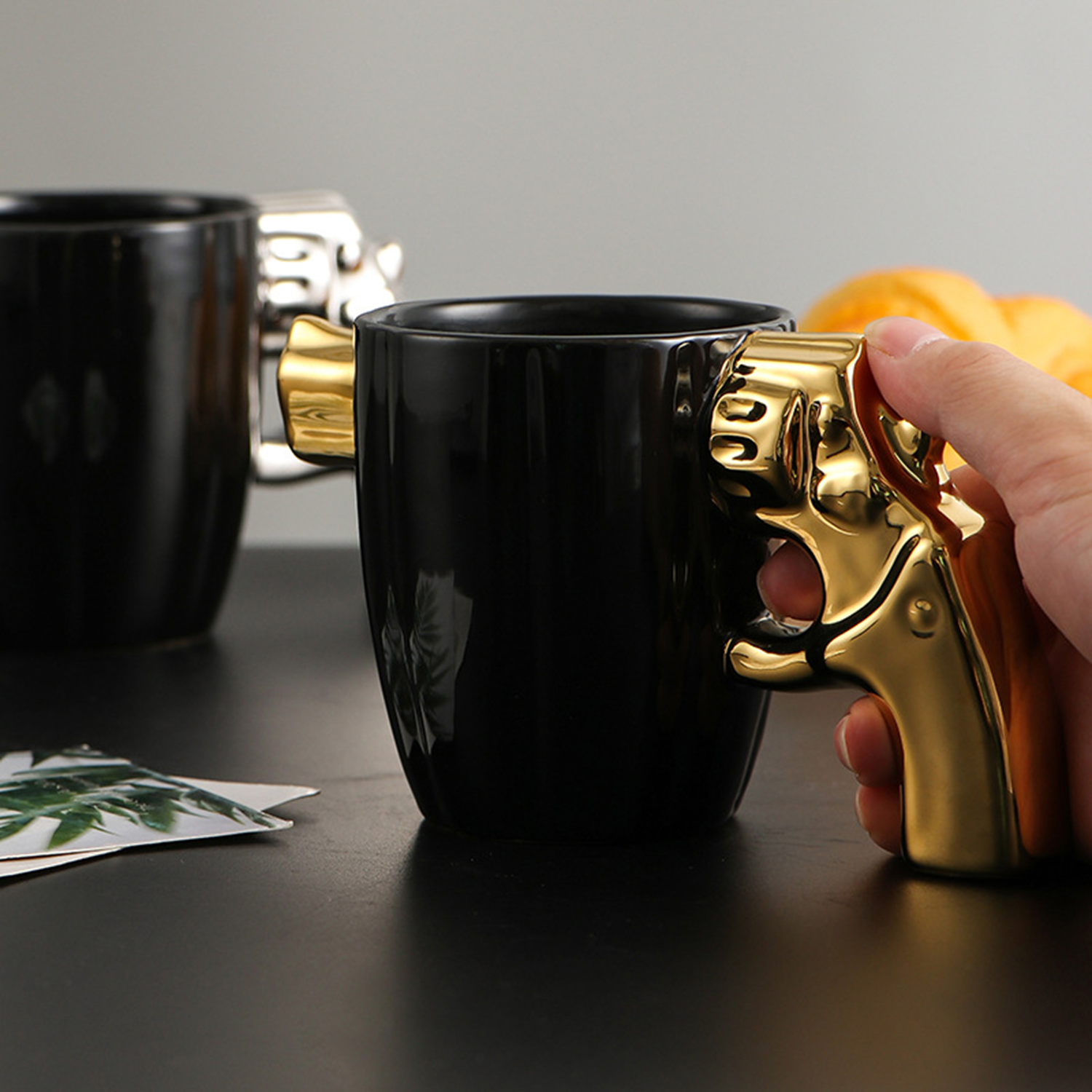 12Oz Fashion Ceramic Pistol Design Coffee Mug 4