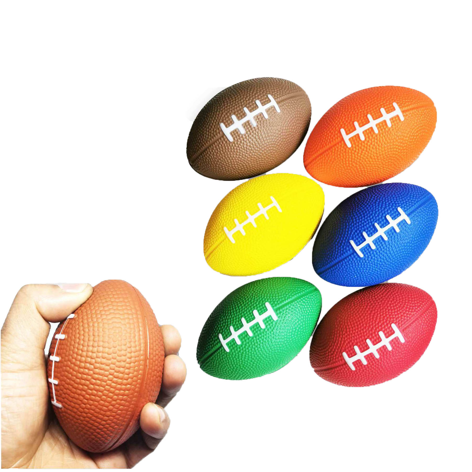 Custom PU Rugby Stress Ball 1