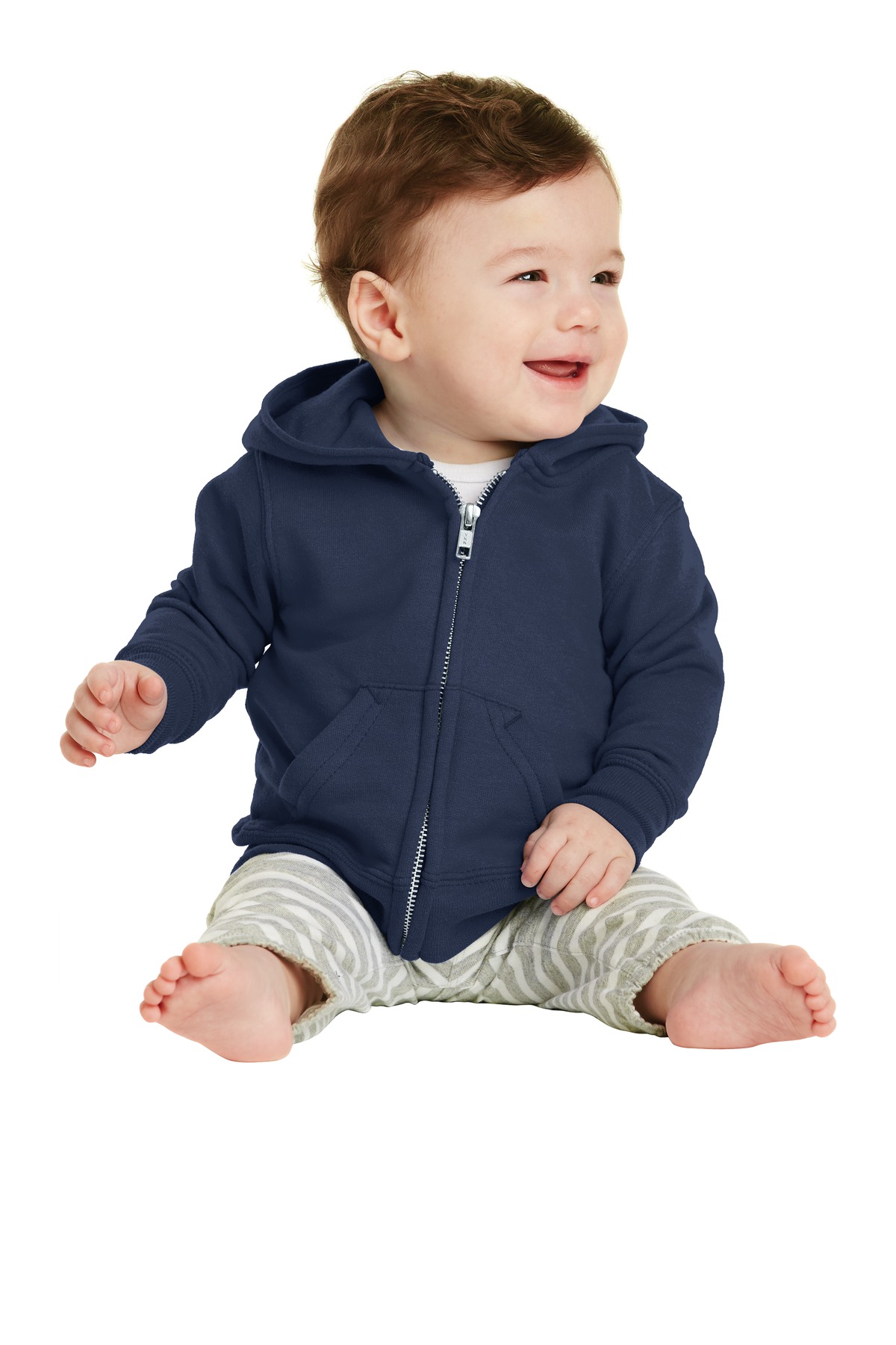 Port & Co Infant Core Fleece Full-Zip Hooded Sweatshirt. CAR78IZH 21