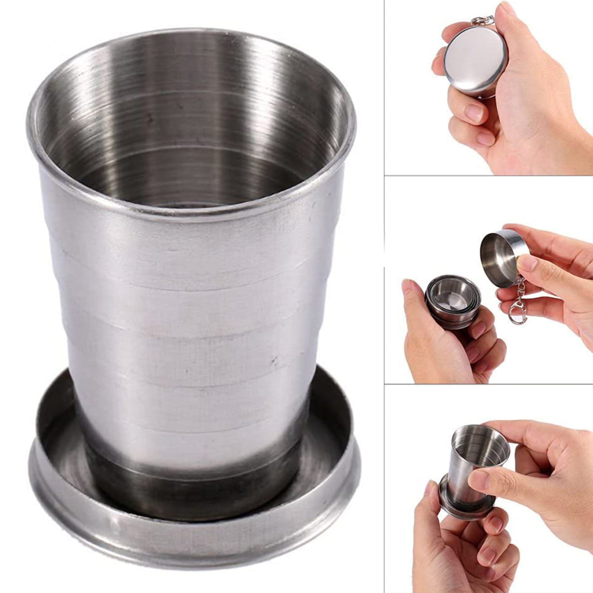 75mL Collapsible Stainless Steel Cup 4