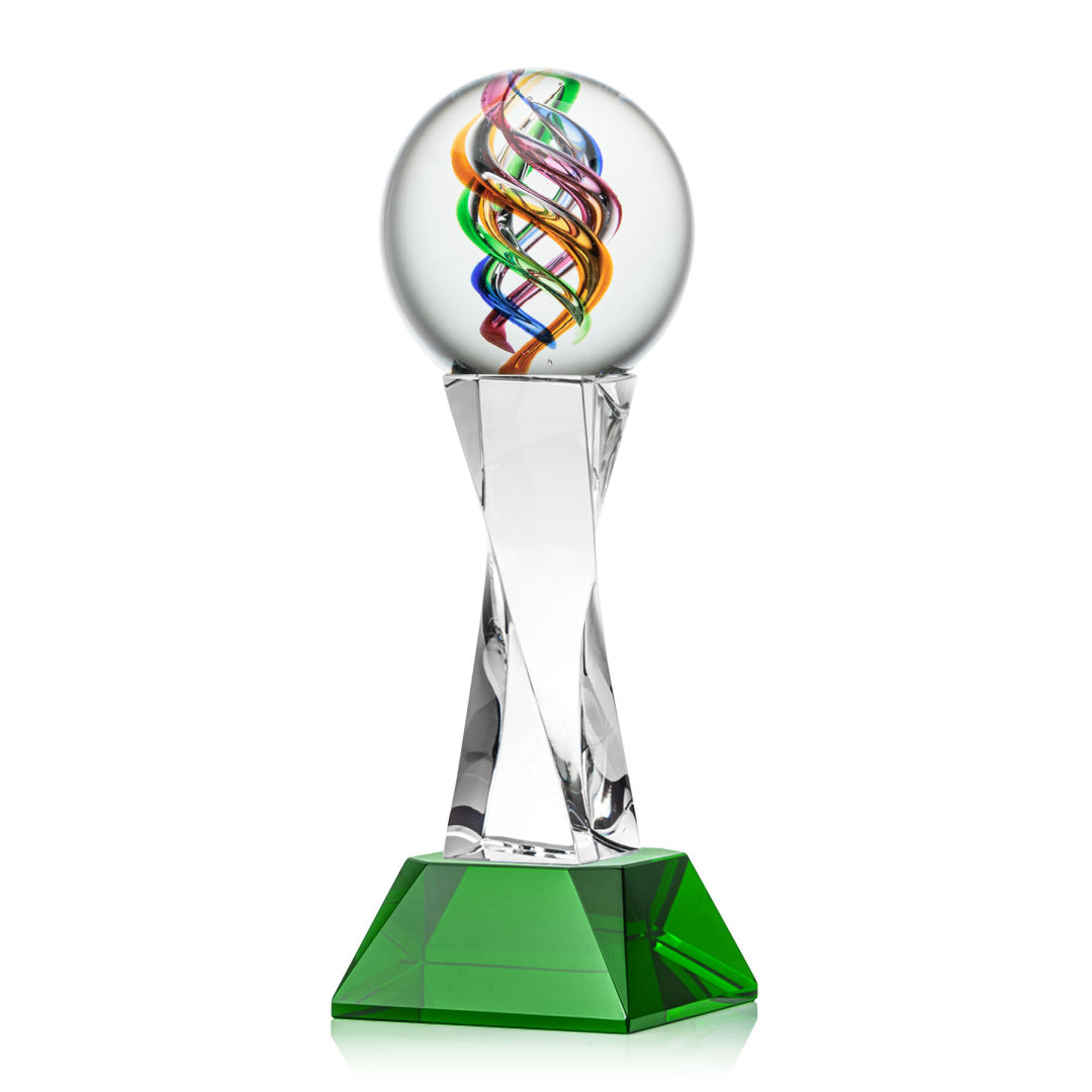 Galileo Award on Langport Base - Green 1