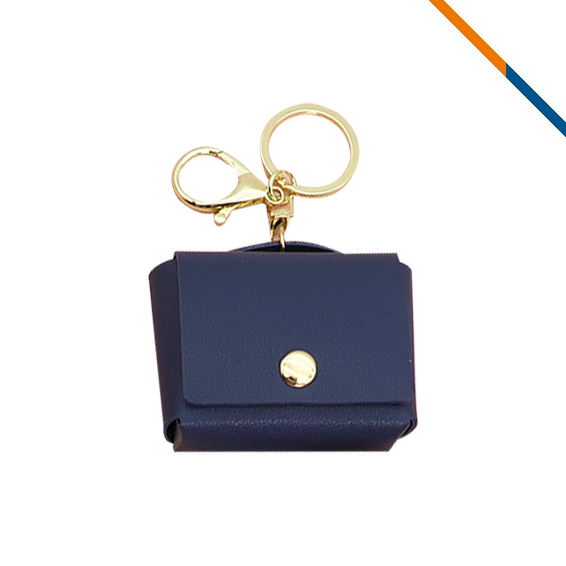 Clipu Mini PU Leather Square Coin Purse Keychain 2