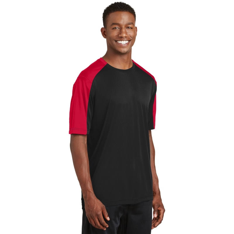 Sport-Tek PosiCharge Competitor Sleeve-Blocked Tee. 20