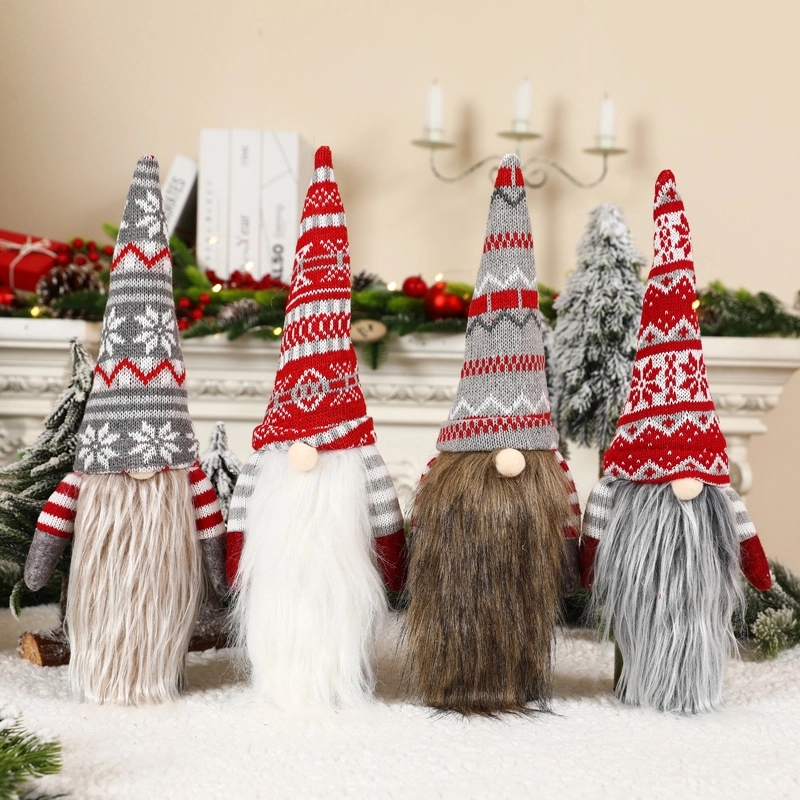 Gnome Christmas Santa Claus Wine Bottle Cover 4