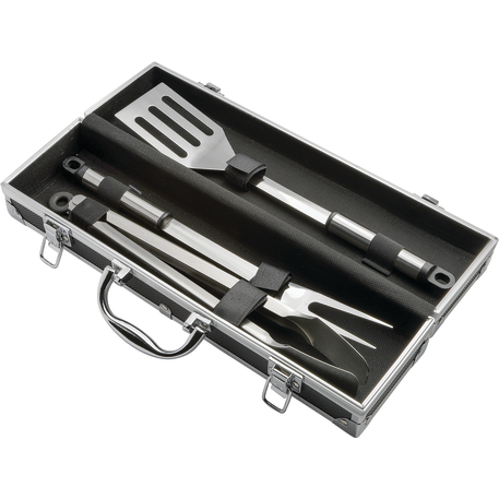 3 Piece BBQ set in Aluminum Case 19