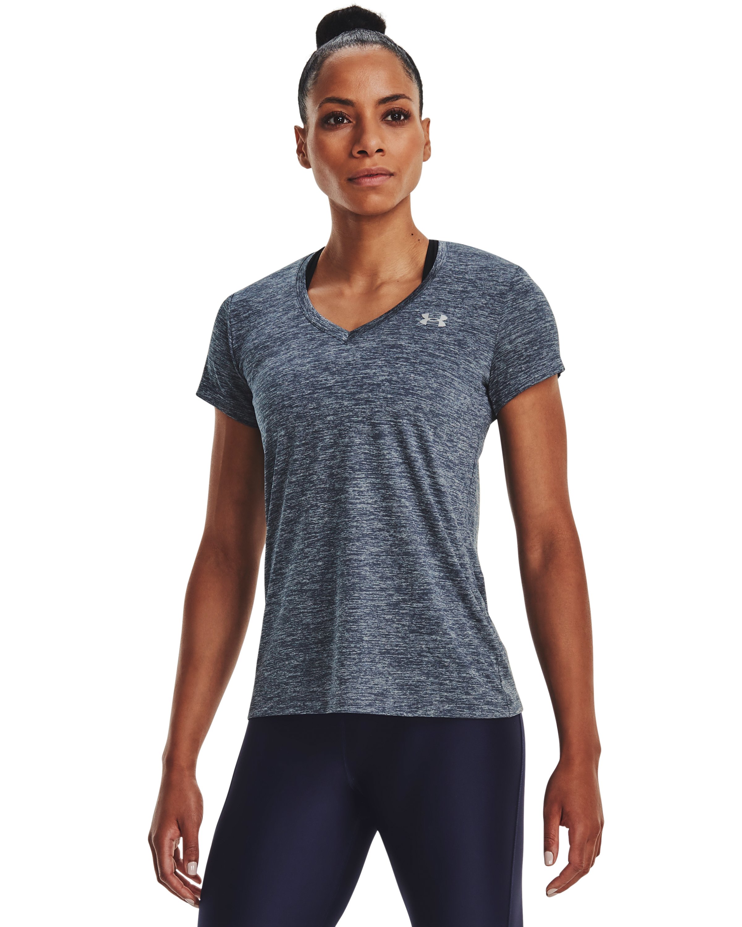 UA Tech Twist Women's V-Neck Short Sleeve 12