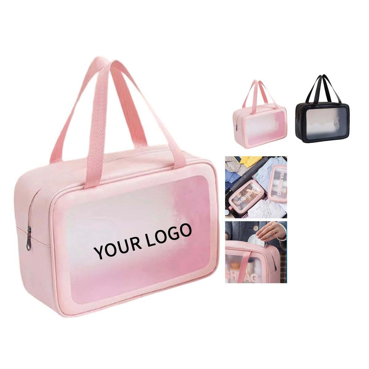 Waterproof PU Makeup Bag with Large Capacity 2