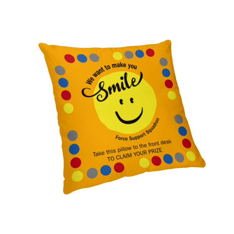 12" x 12" Sublimated Polyester Small Throw Pillow 6