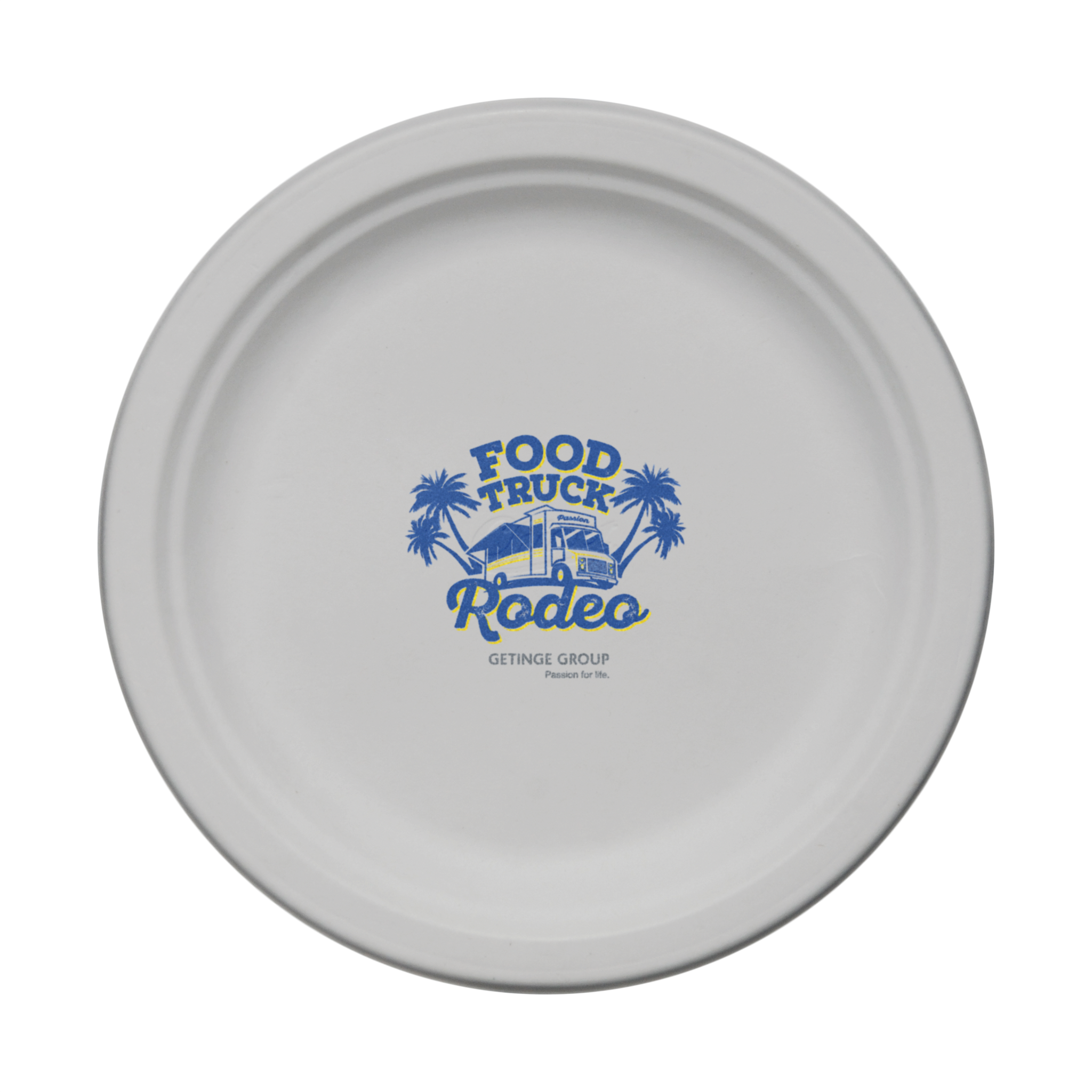 9.000" Eco Molded Fiber Plate Round Tradition Print 2