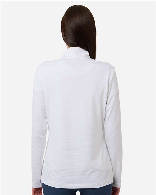 Women's Textured Stripe Quarter-Zip Pullover - A709 9