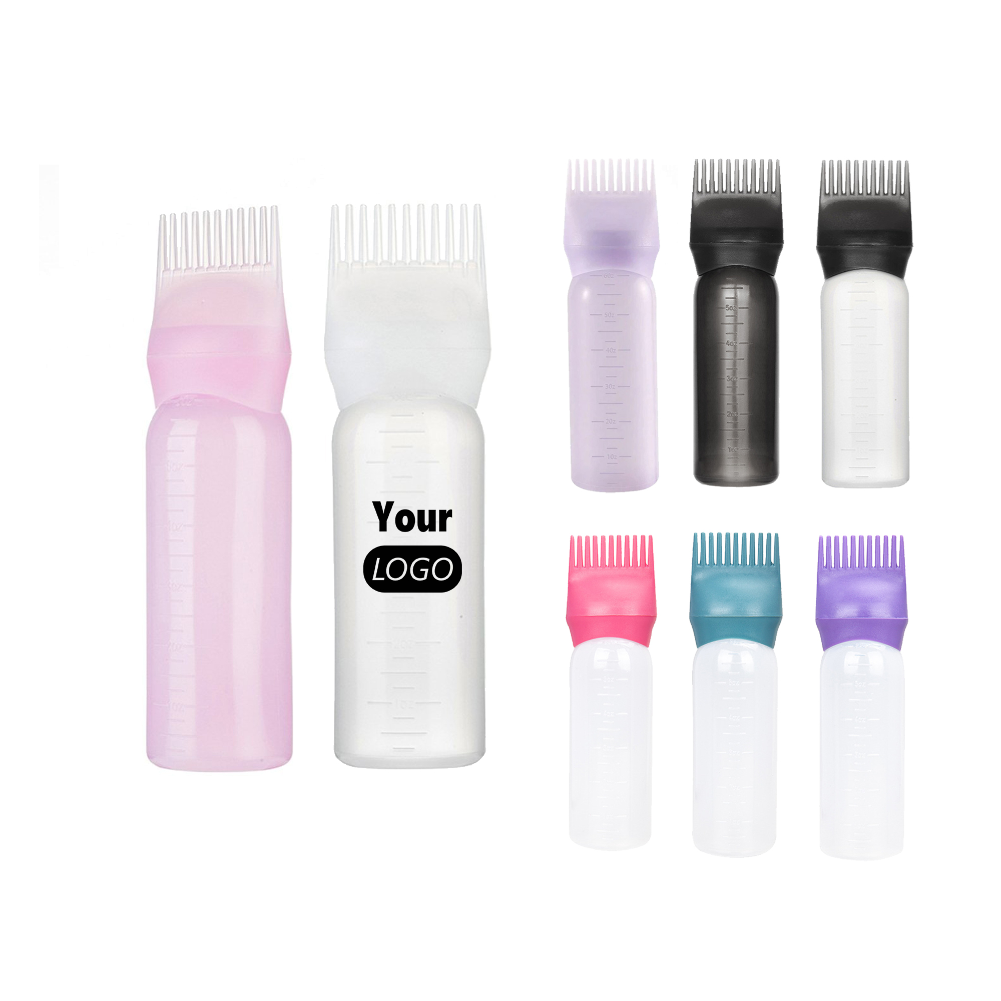 Hair Dye Applicator Bottle with Comb Top 1