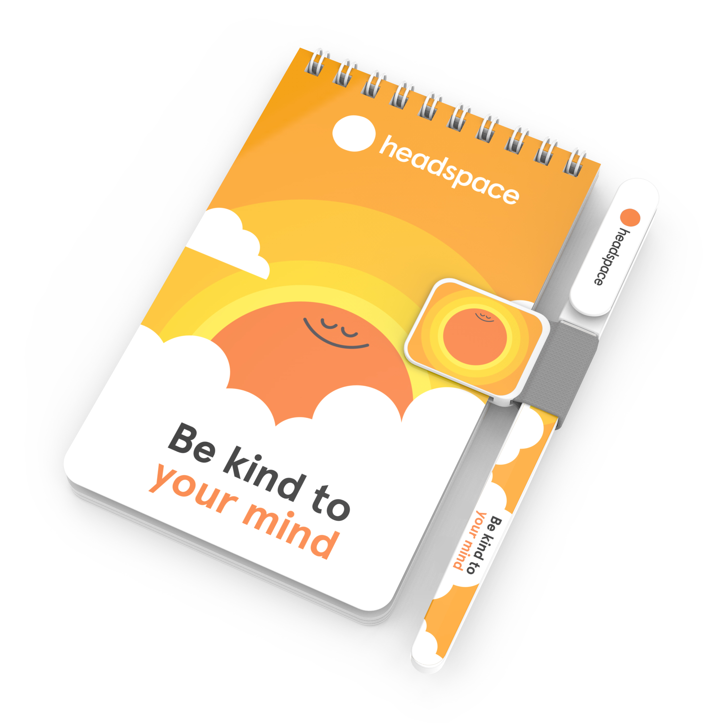 Notes Kit : Notebook set with pen and penholder (top bound) 4