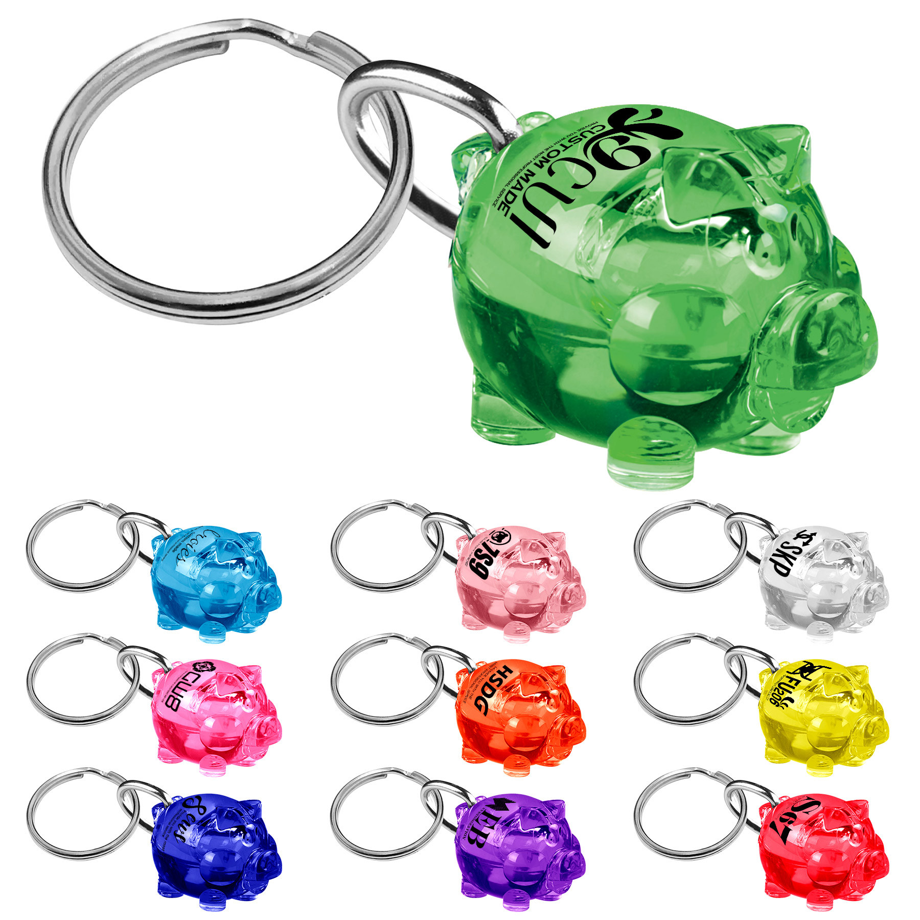 Solid Piggy Keychain 10