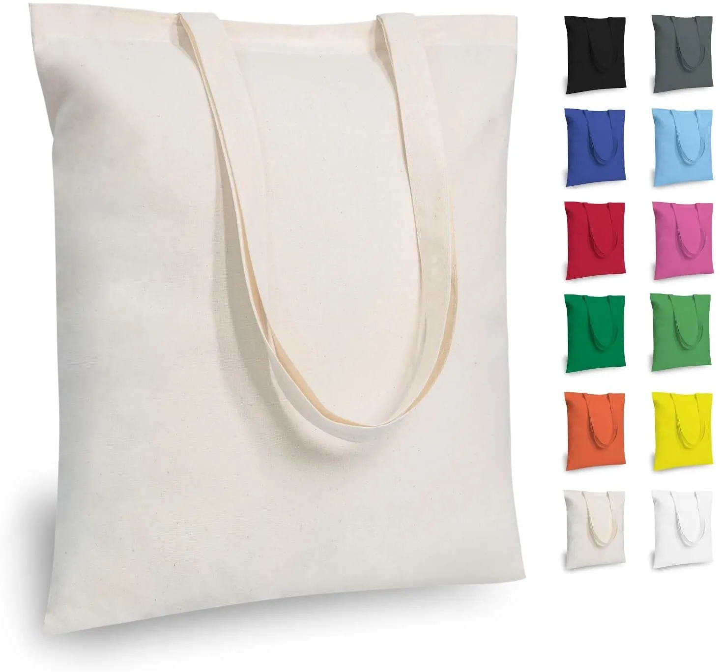 Canvas Cotton Tote Bags, custom tote bag with logo imprint 1