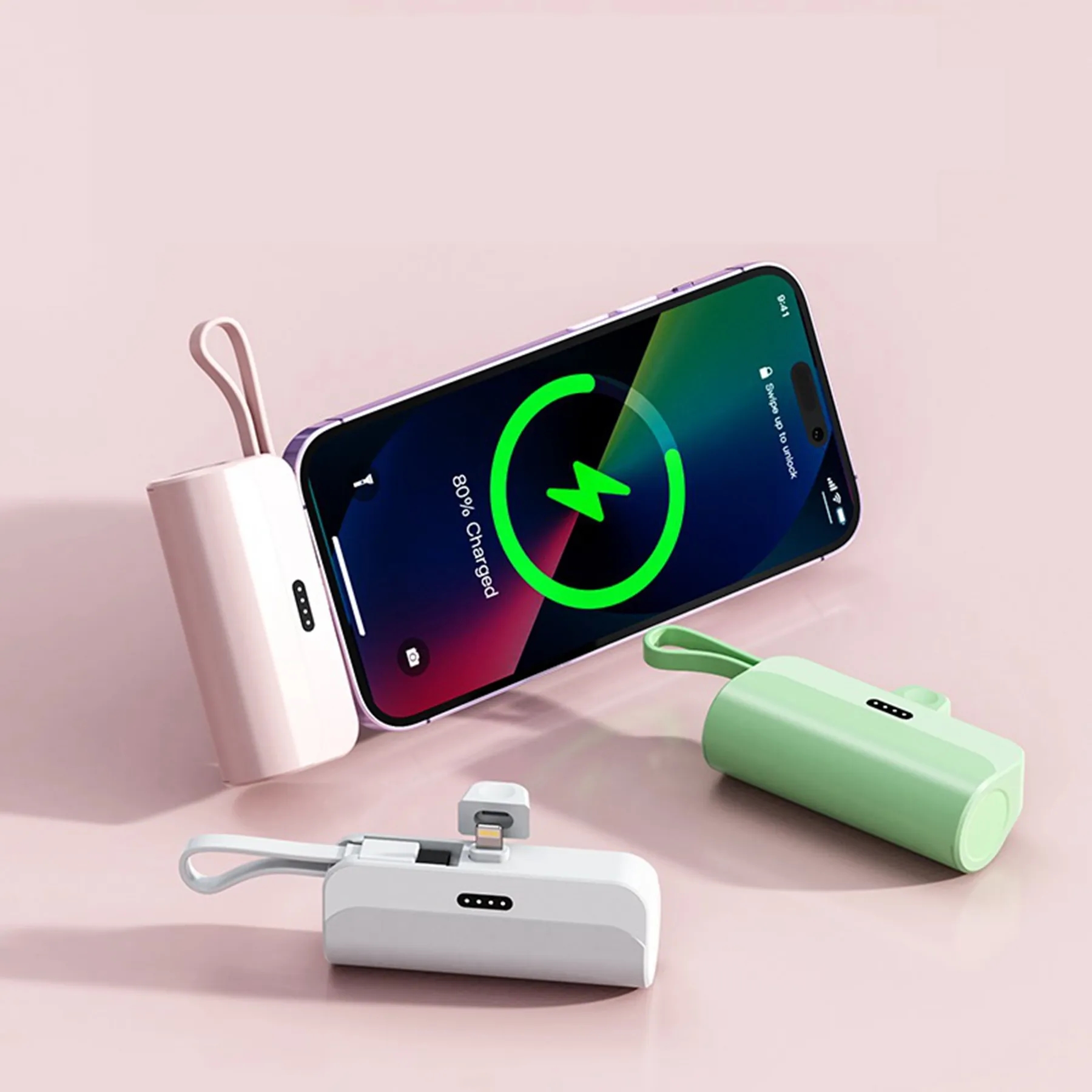 2 in 1 Pocket Keychain Emergency Powerbank with Cable 6