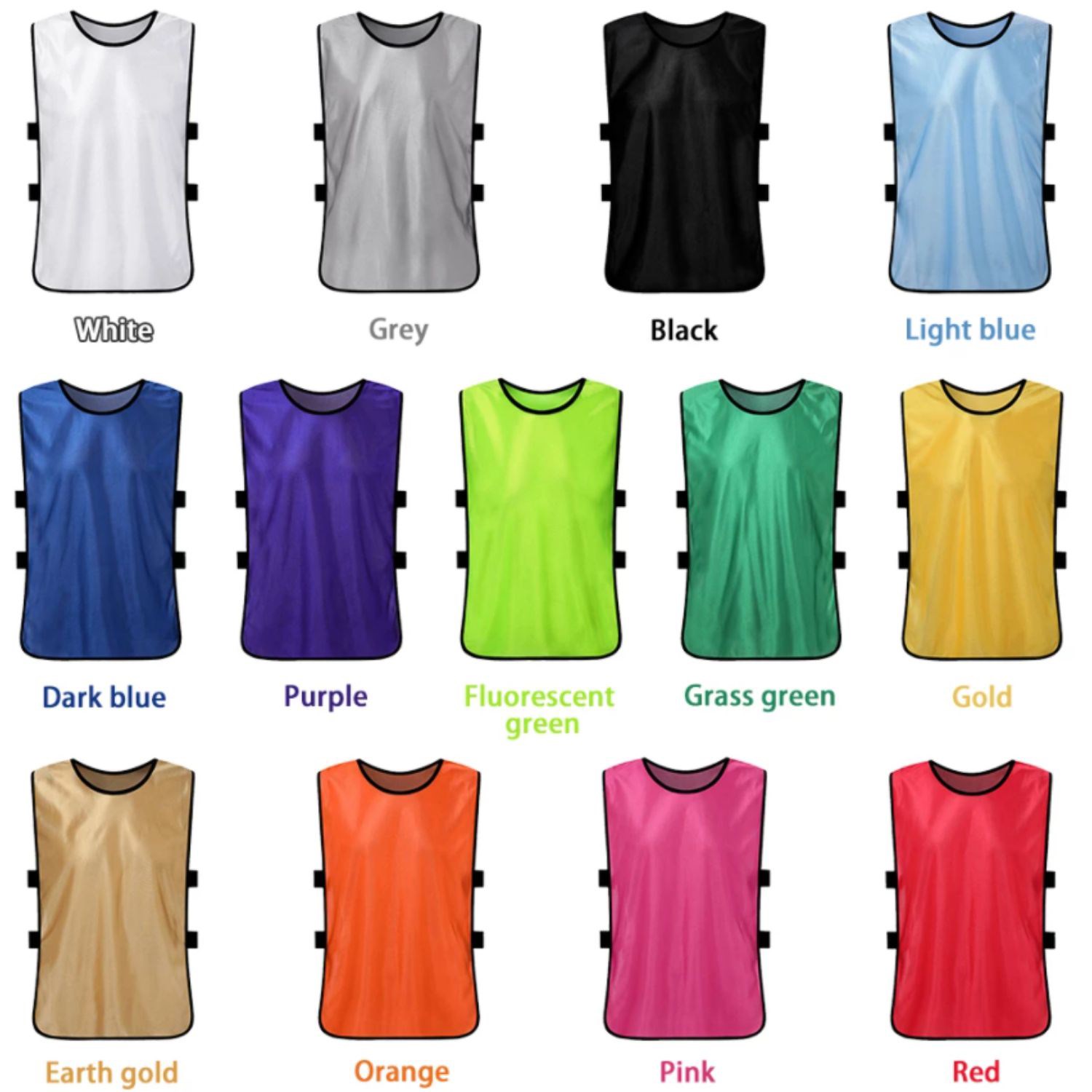 Unisex 160 GSM Birdseye Mesh Performance Training Pinnies 3