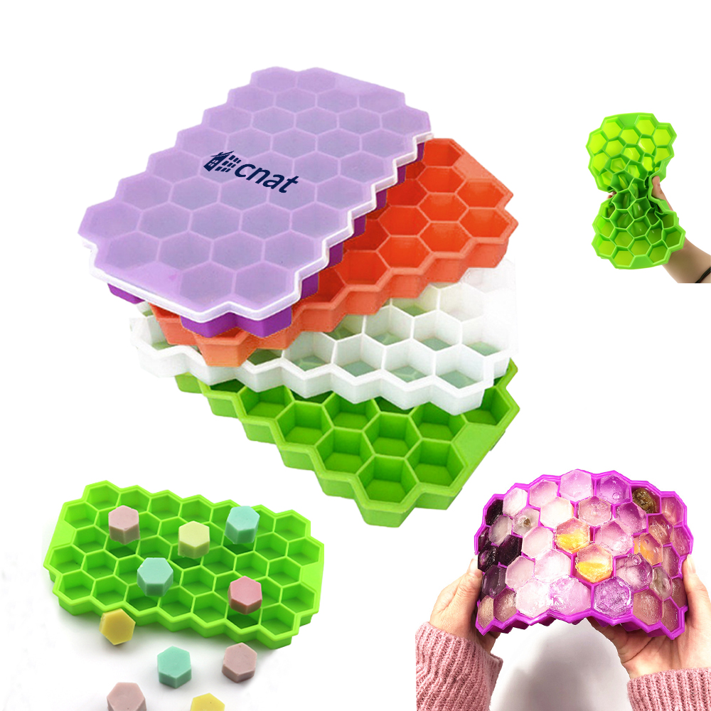 Silicone 37 Honeycomb Shape Ice Cube Mold 1