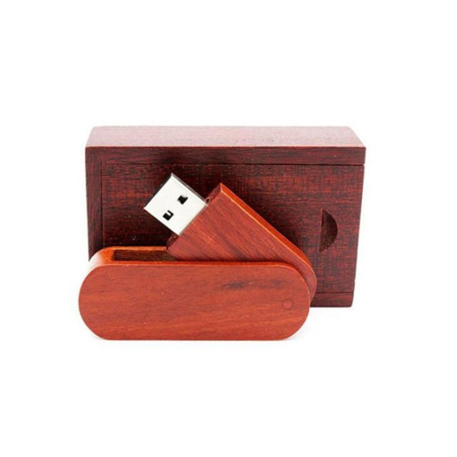 Wooden Swivel USB Flash Drive 1