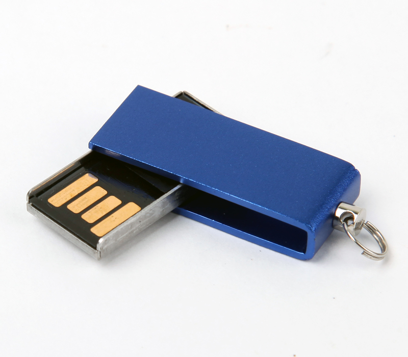 Swivel USB Flash Drive with Keyring 7