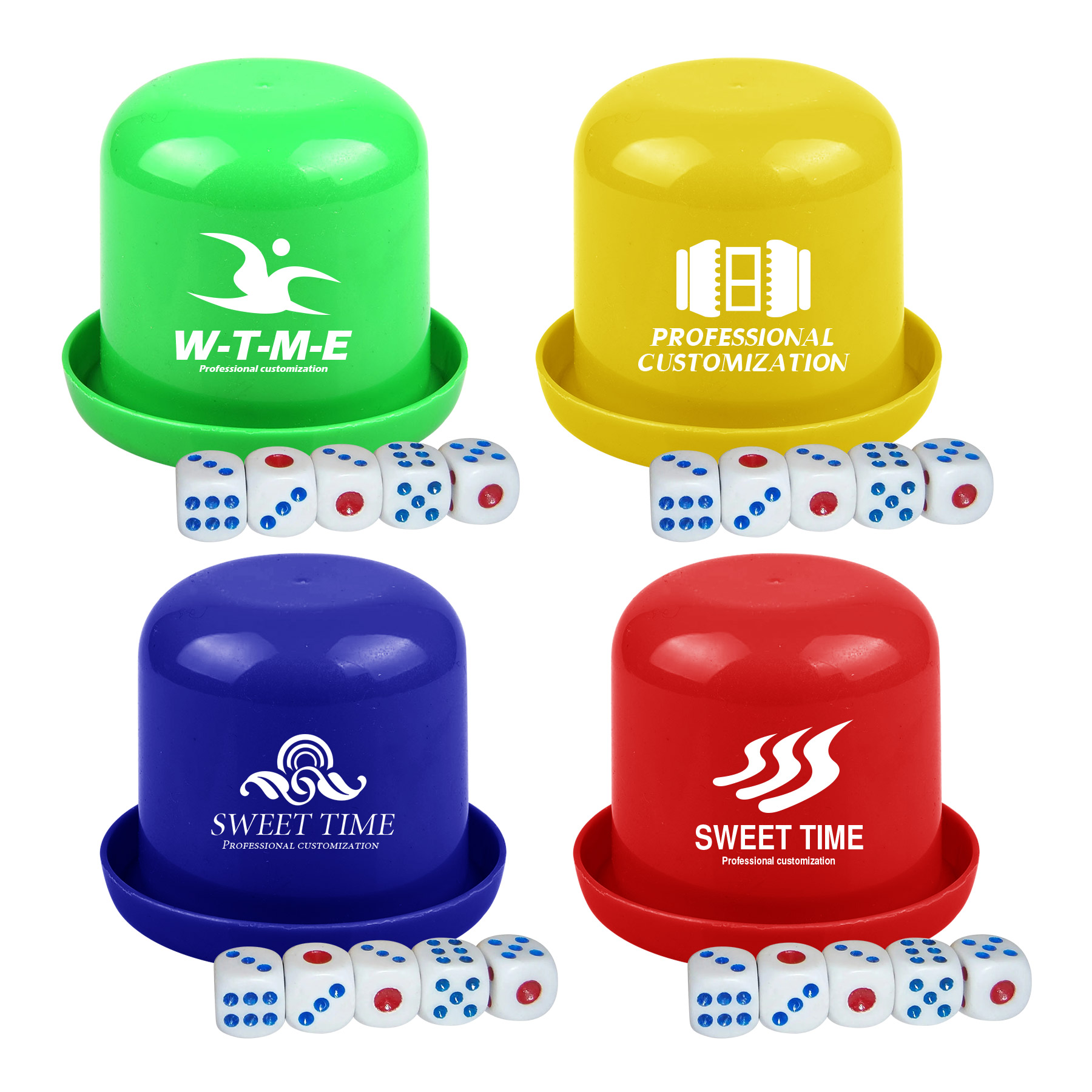 Plastic Game Dice Cup Set 2
