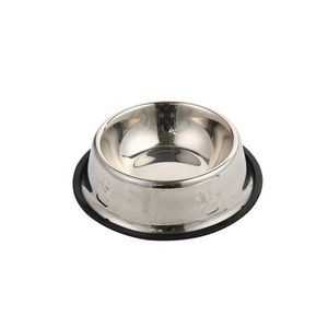 17cm Paw Mark Metal Pet Food Bowl 13