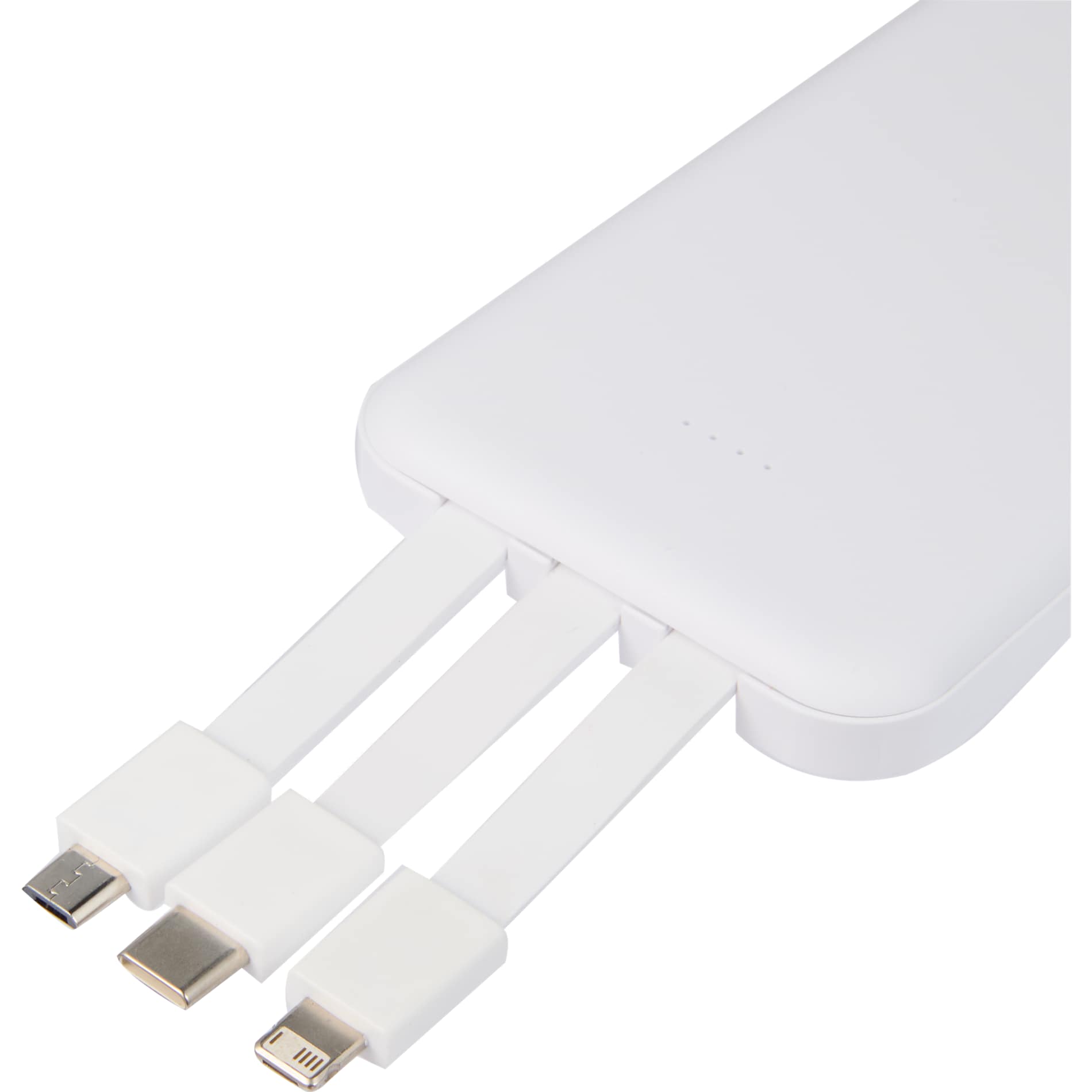 UL Listed 5,000 mAh Power Bank with Multi-Cables 48