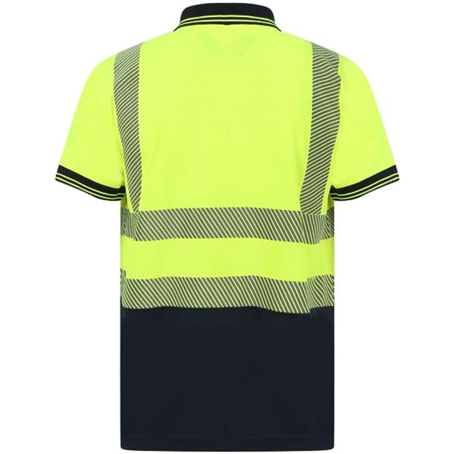 Class 2 rPET Segmented Color Block Odor Reducing Safety Polo 2