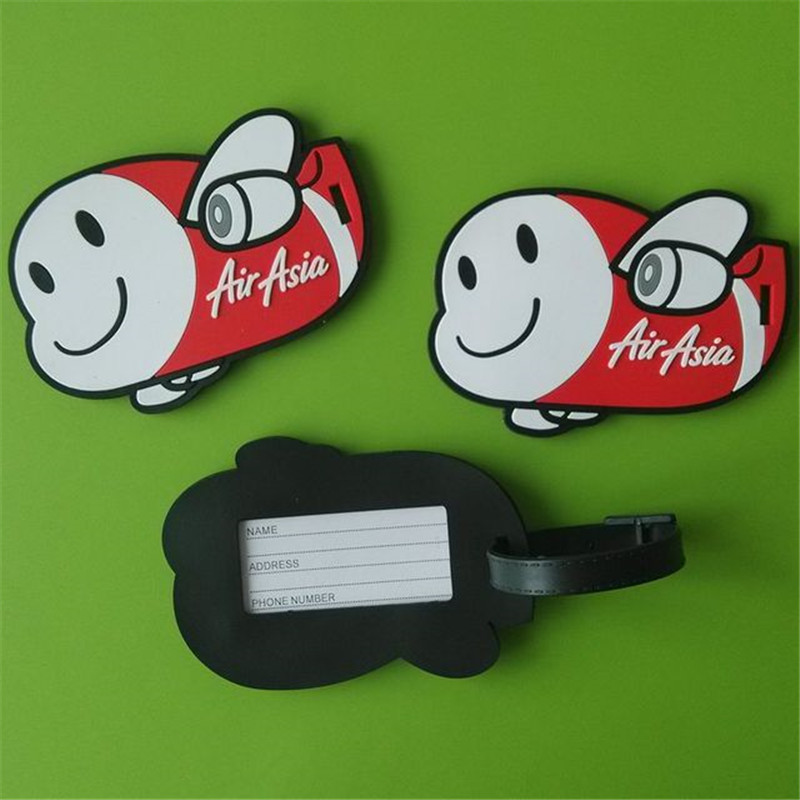 Airplane Shape Soft PVC Luggage Tag 2