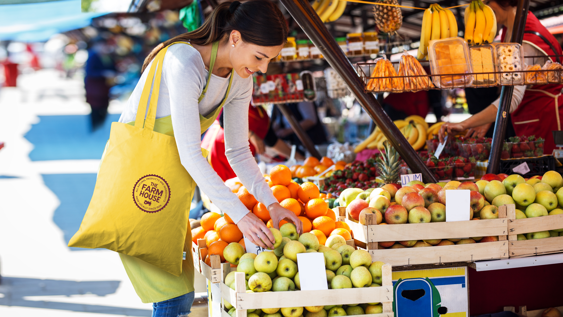 Colored Economy Tote