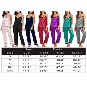 Satin Pajamas Set 3