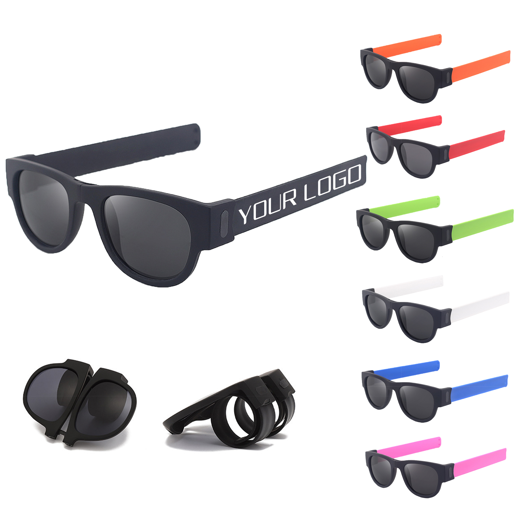 Folding Slap Sunglasses Creative Wristband 1