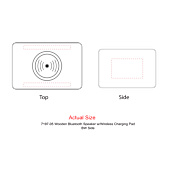 Wood Bluetooth Speaker with Wireless Charging Pad 88