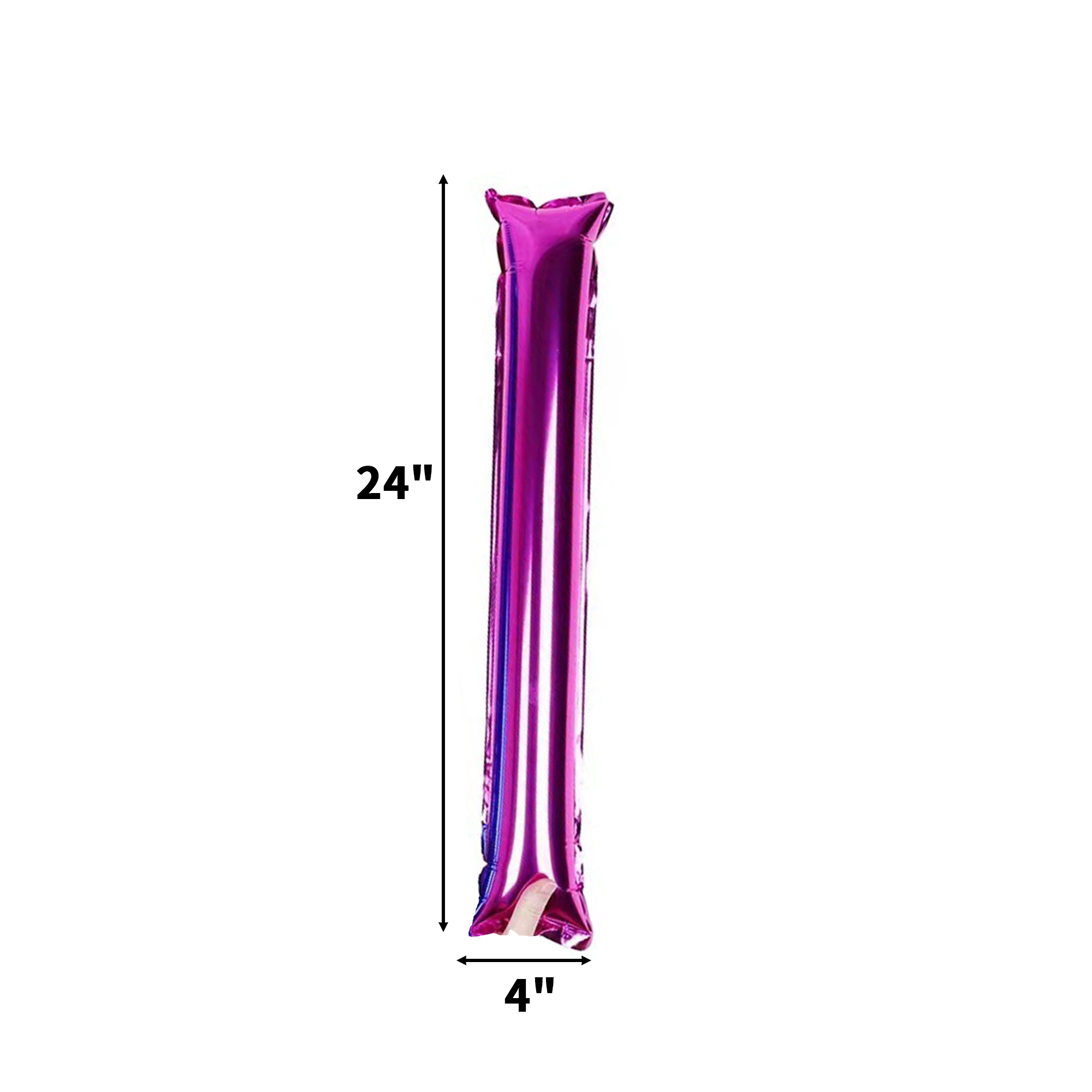Aluminum Foil Inflatable Thunder Sticks Pair 24" Length 7