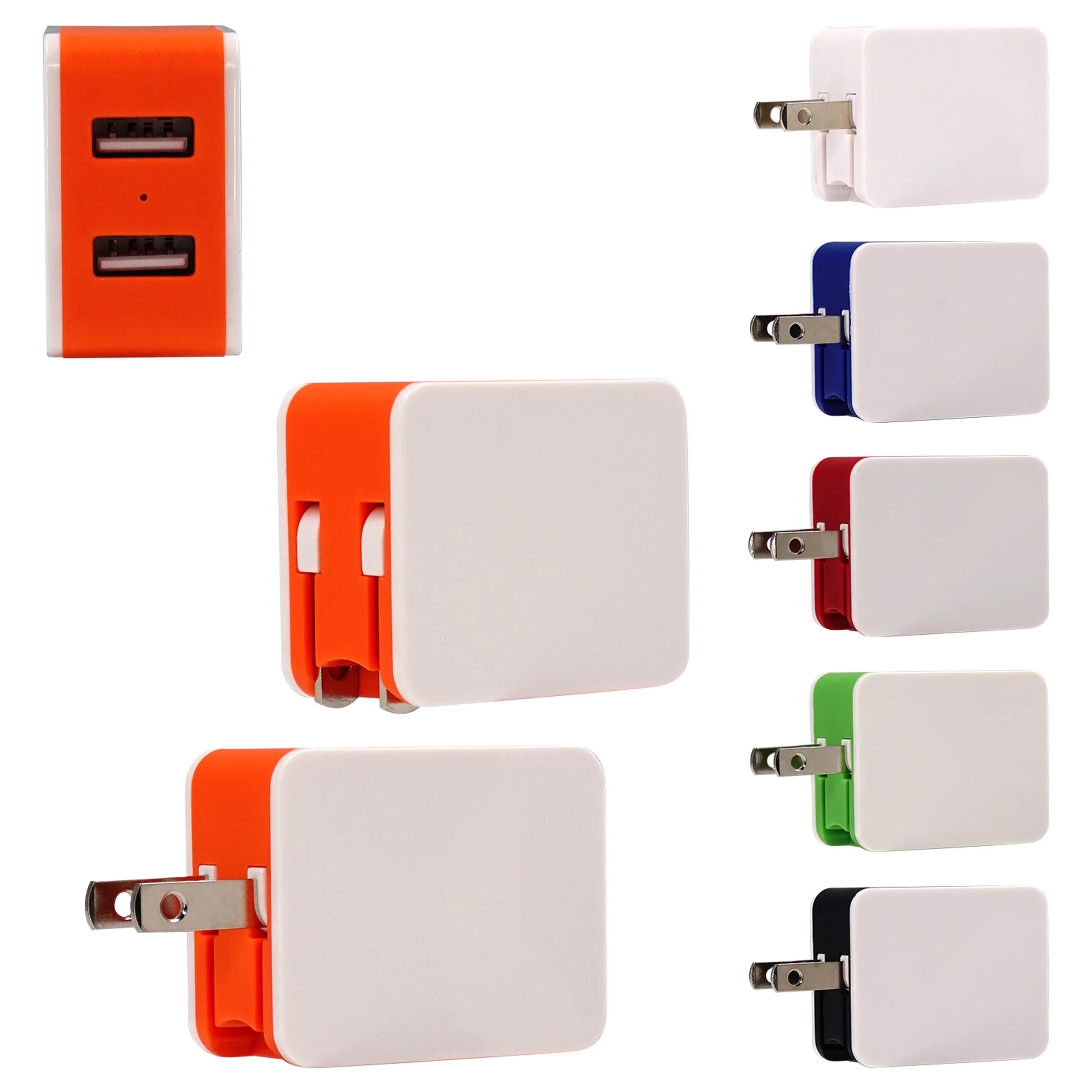 UL 2 Port USB Folding Wall Charger 6