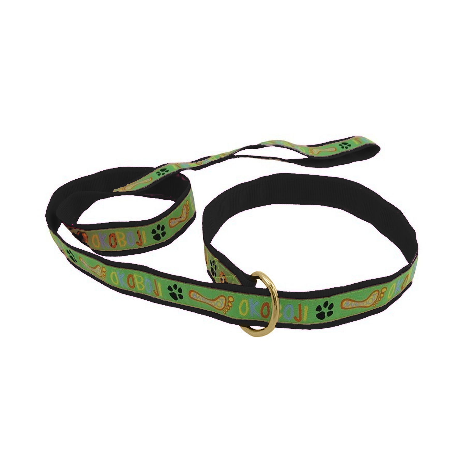 1" X 48" Woven Slip Leash w/ Gold Colored D-Ring - "Elite" Weave