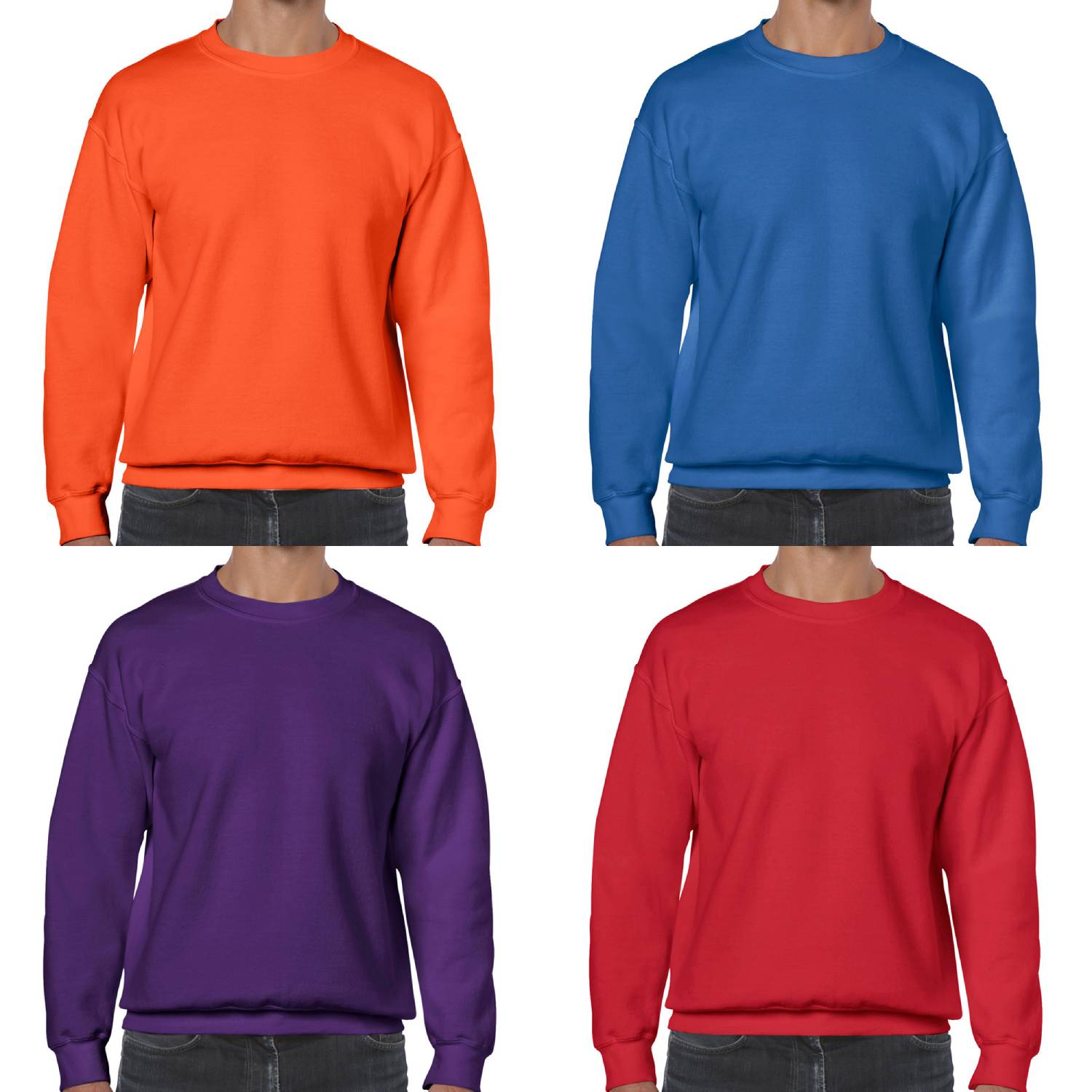Adult 7.75 oz. Cotton Blend Crewneck Sweatshirt 14