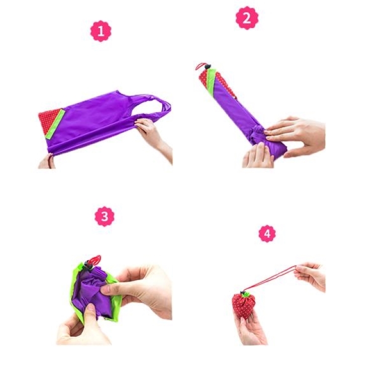 Portable Strawberry Shopping Bag 2