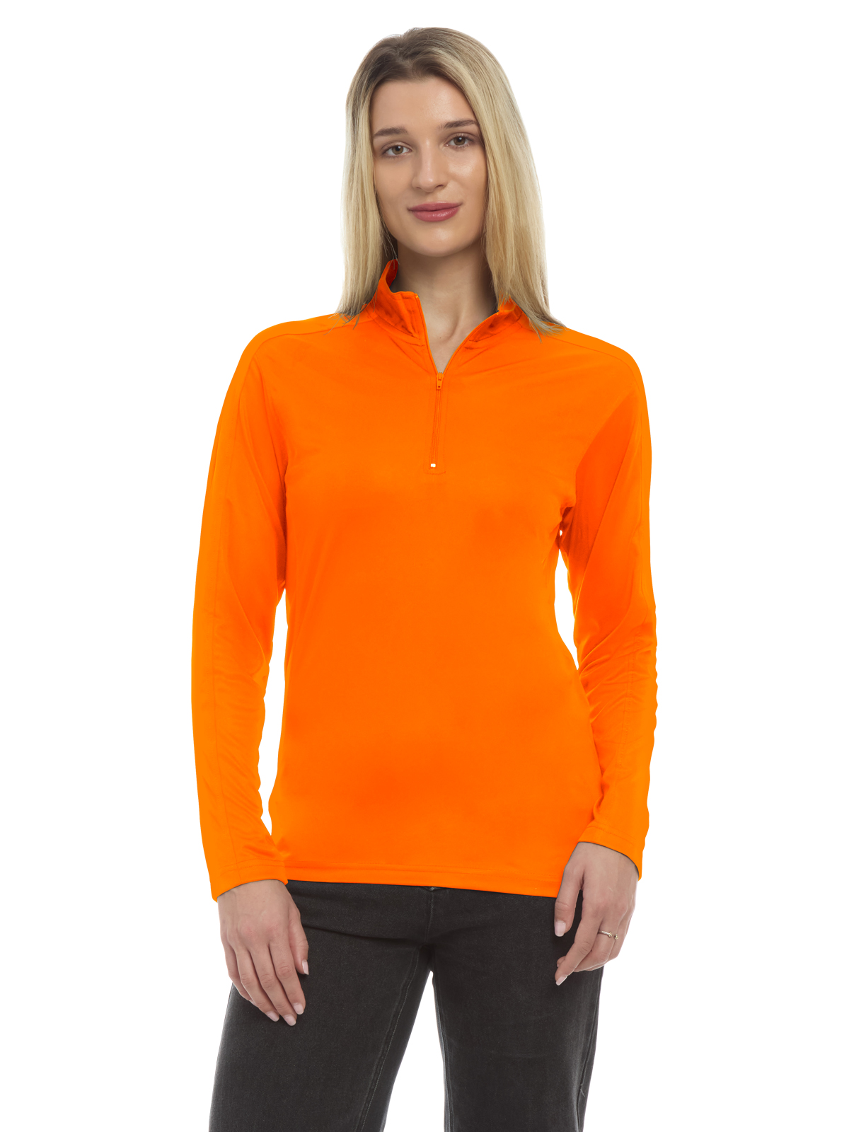 Blue Generation - Women's Pocketless Wicking Long Sleeve Zip Pullover
