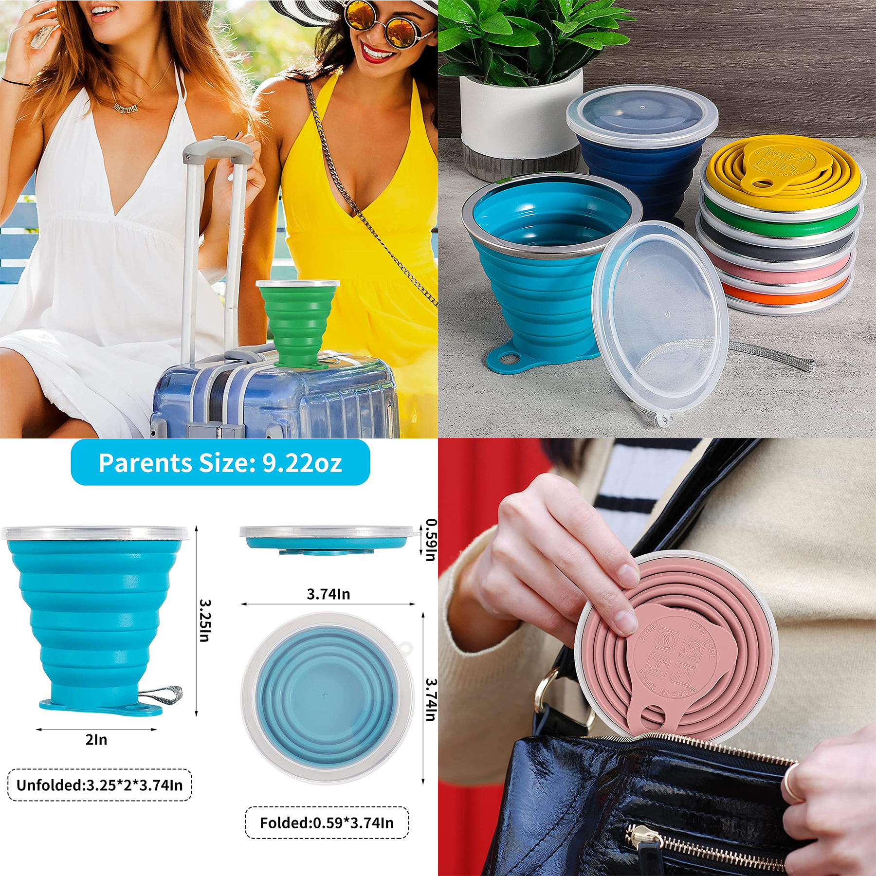 Silicone Collapsible Travel Cup 2